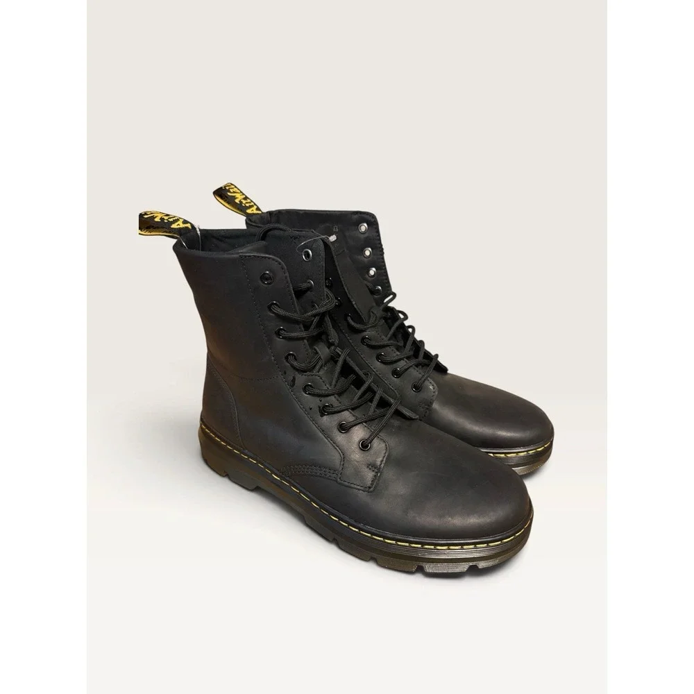 Dr. Doc Martens Combs Leather Wyoming Boots Men's Size 13 Black NWOB 1811